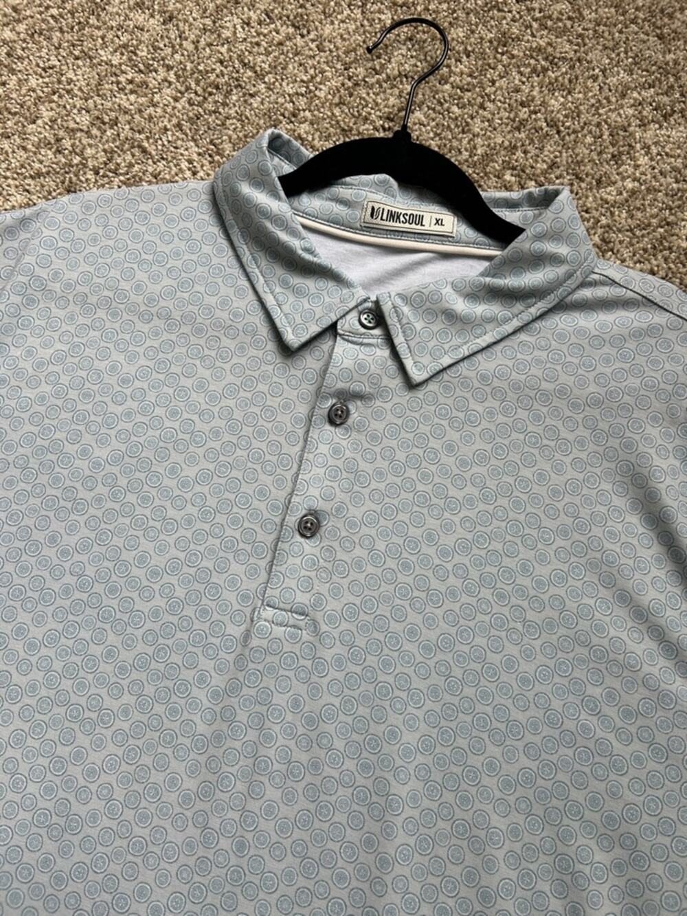 Linksoul Men's Polo - Fog Sand Dollar - XL
